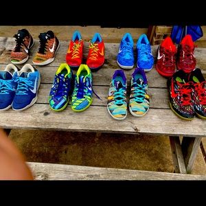 Kobe shoes. 9 PAIRS